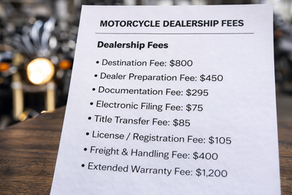 Dealership invoice