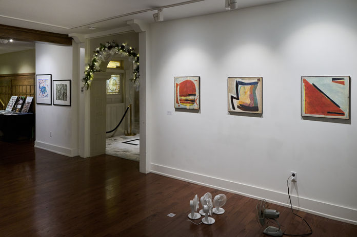 Installation view of Ferment: Metamorphoses and Reflections. CYFEST-14 International Media Art Festival, National Arts Club, New York, 2022. Photograph by Roman Makhmutov