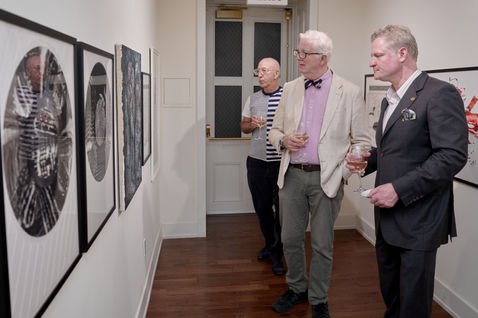 CYFEST 15: Vulnerability, National Arts Club, 15 Gramercy Park South, New York, NY, November 5 - 29, 2024. The exhibition is organized by CYLAND Foundation in collaboration with the Kolodzei Art Foundation and Leonardo. The exhibition is sponsored by OneMarketData. Photo by Roman Makhmutov.