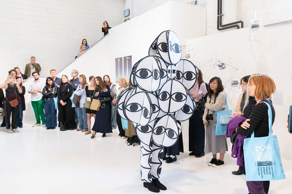 Andy Barrt, The Snow Flower of the North, sculptural performance. CYFEST 17, CREA Cantieri del Conte