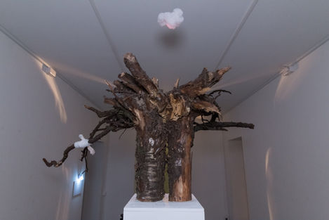 Anna Frants, Optimist, 2018. Visionary Dreams #3283-86, Borey Gallery, St. Petersburg, Russia. 2018. Photo: Anton Khlabov