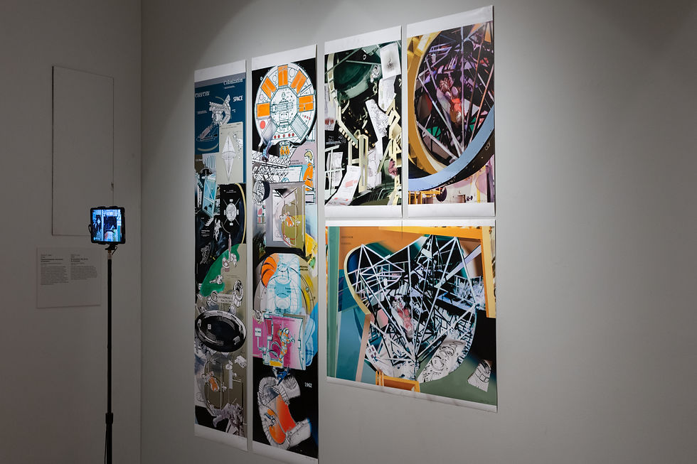 Ellen K. Levy, Re-Invention: My Life as an Astronaut, augmented reality installation, 2006–2019. CYFEST 12, Marina Gisich Gallery, St. Petersburg, Russia, 2019. Ph: Anton Khlabov