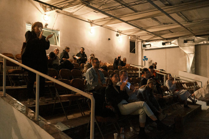 Digital Fermentation of the Moving Image, CYFEST-14 Video Program, NPAK, Yerevan, Armenia, 2022. Photograph by Anton Khlabov. Photograph by Jürgen Bunimovich. 
