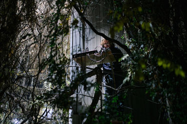 Hugo Solís, Sound Activation, Performance, 2024. CYFEST 16 Grand Opening, Yerevan Botanical Garden, 2024. Photo: Mitya Lyalin