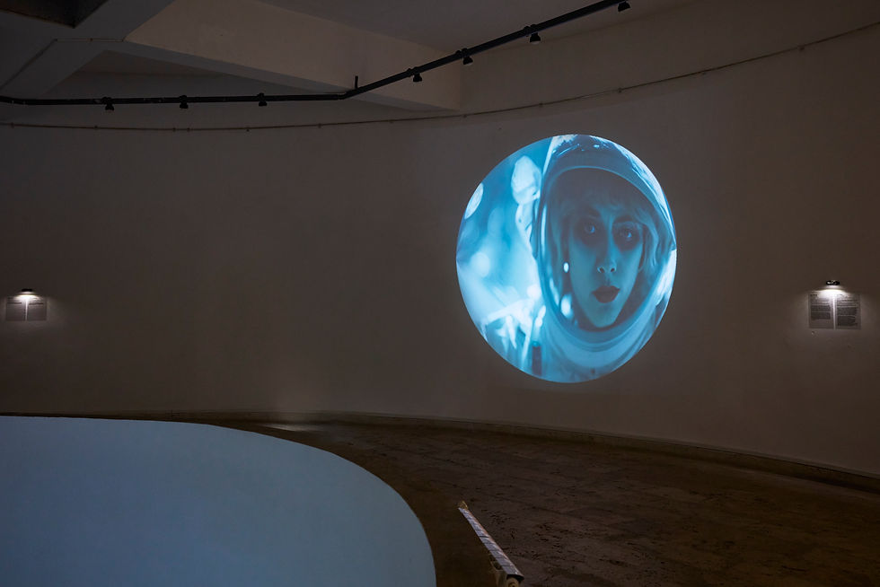 Alain Thibault, Apollo 11 Dream, 2023 (rev. 2024). CYFEST 16, “HayArt” Centre, Yerevan, Armenia, 2024. Photo: Ann Prilutckaia

