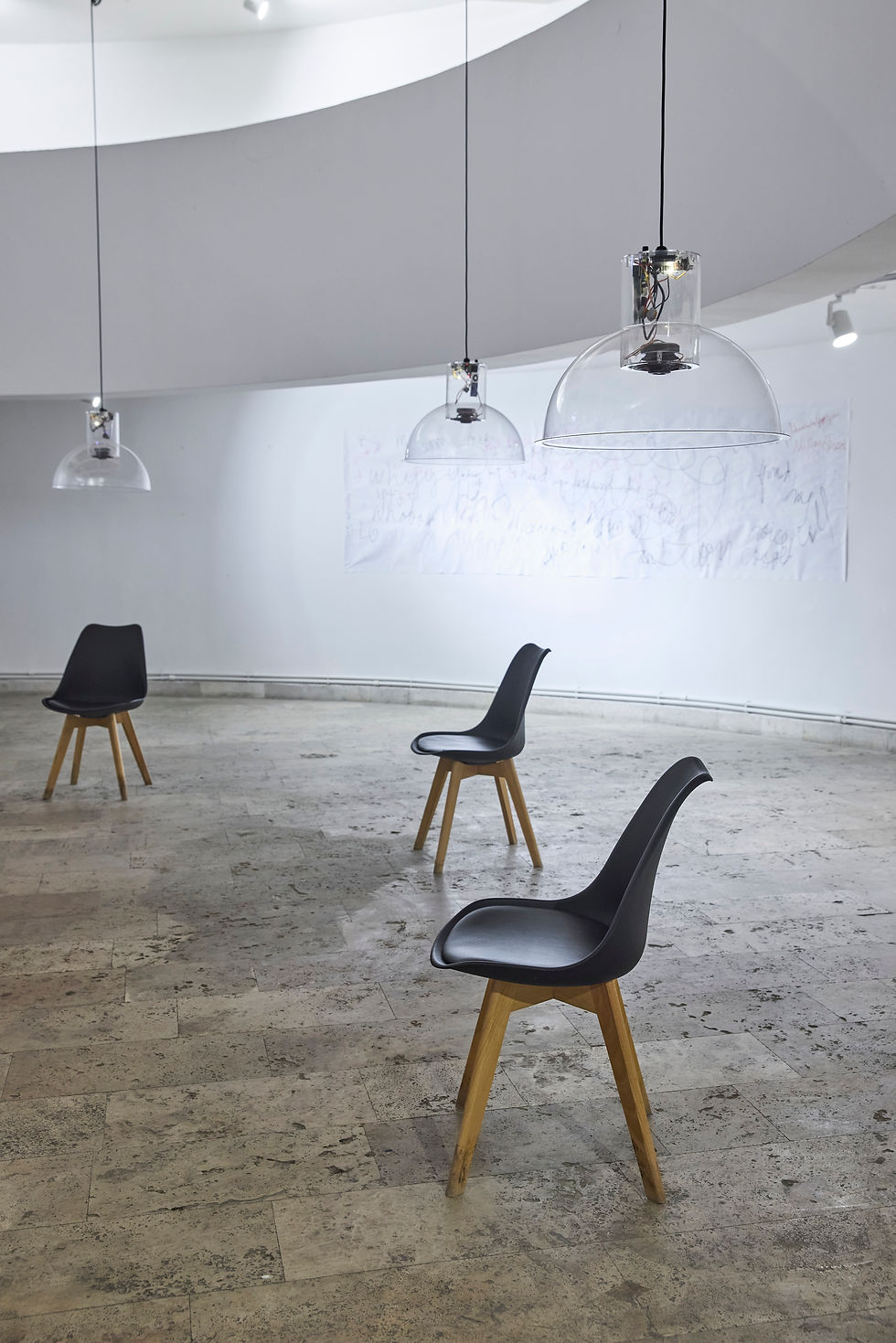 CYLAND Audio Archive (CAA), Selection of records, 2013 — ongoing. Installation View. CYFEST 16, “HayArt” Centre, Yerevan, Armenia, 2024. Photo: Ann Prilutckaia