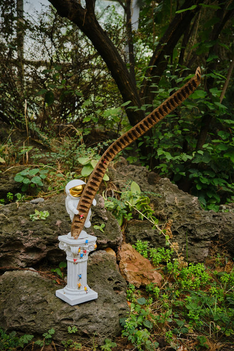 Anna Frants, Obstinacy and Persistence, 2023. CYFEST-15: Vulnerability, Yerevan Botanical Garden, Yerevan, Armenia, 2023. Photo by Jurgen Bunimovich 