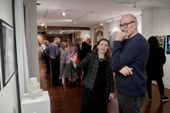 CYFEST 15: Vulnerability, National Arts Club, 15 Gramercy Park South, New York, NY, November 5 - 29, 2024. The exhibition is organized by CYLAND Foundation in collaboration with the Kolodzei Art Foundation and Leonardo. The exhibition is sponsored by OneMarketData. Photo by Roman Makhmutov.