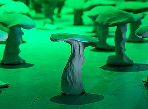 Katran (UK), A Thousand Handshakes, objects; ceramics, glaze, 2022. CYFEST-14, HayArt Cult