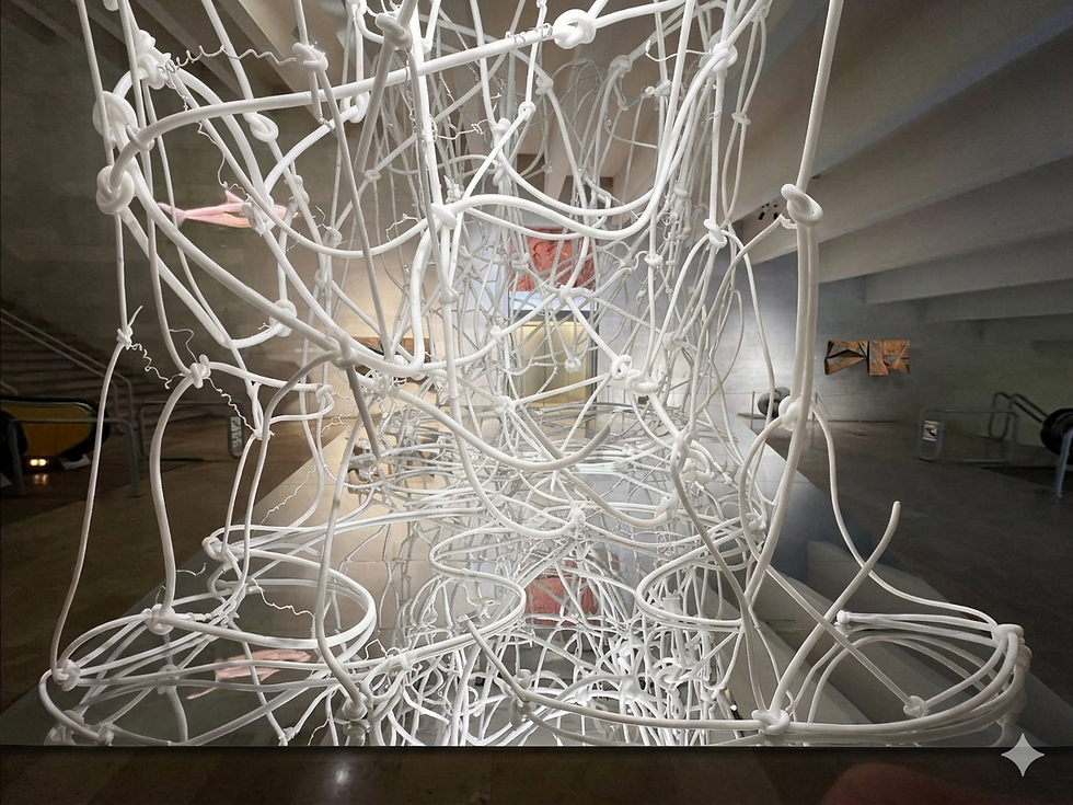 Liudmila Belova, Inner Landscapes (visualization of the natural neural network of the brain), installation, 2020–2026
