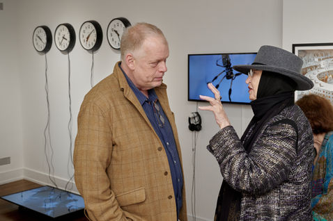 CYFEST 15: Vulnerability, National Arts Club, 15 Gramercy Park South, New York, NY, November 5 - 29, 2024. The exhibition is organized by CYLAND Foundation in collaboration with the Kolodzei Art Foundation and Leonardo. The exhibition is sponsored by OneMarketData. Photo by Roman Makhmutov.