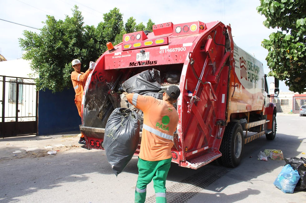 Servicio de recolección de basura operará de manera habitual durante la temporada decembrina; suspenderán labores el 1 de enero