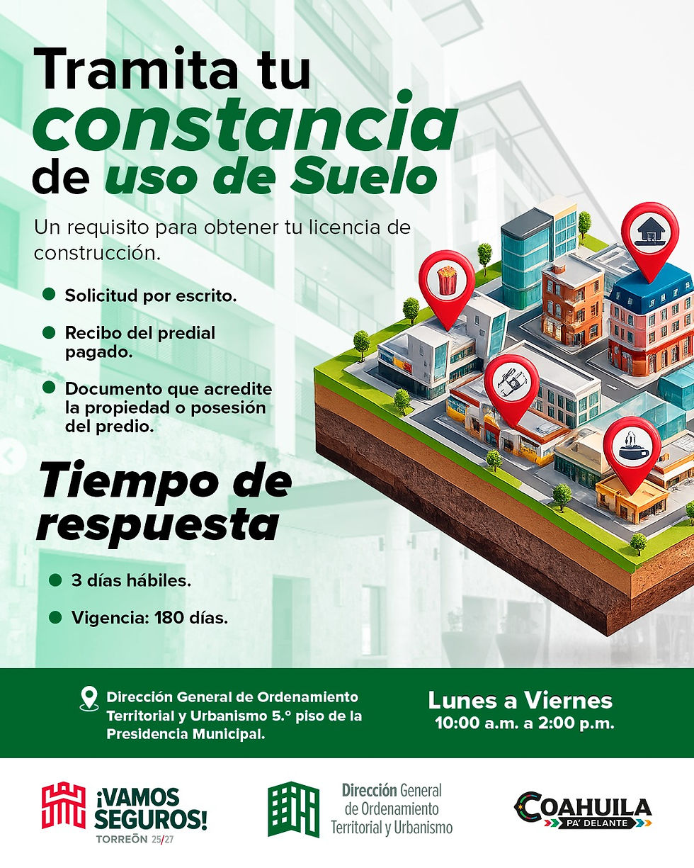 Explican cómo realizar el trámite de uso de suelo para licencia de construcción
