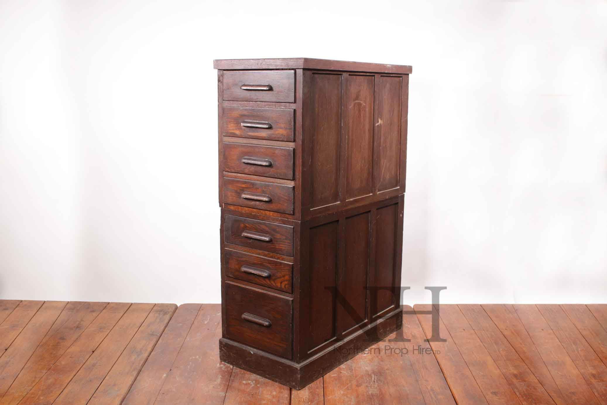 Wooden filing cabinet