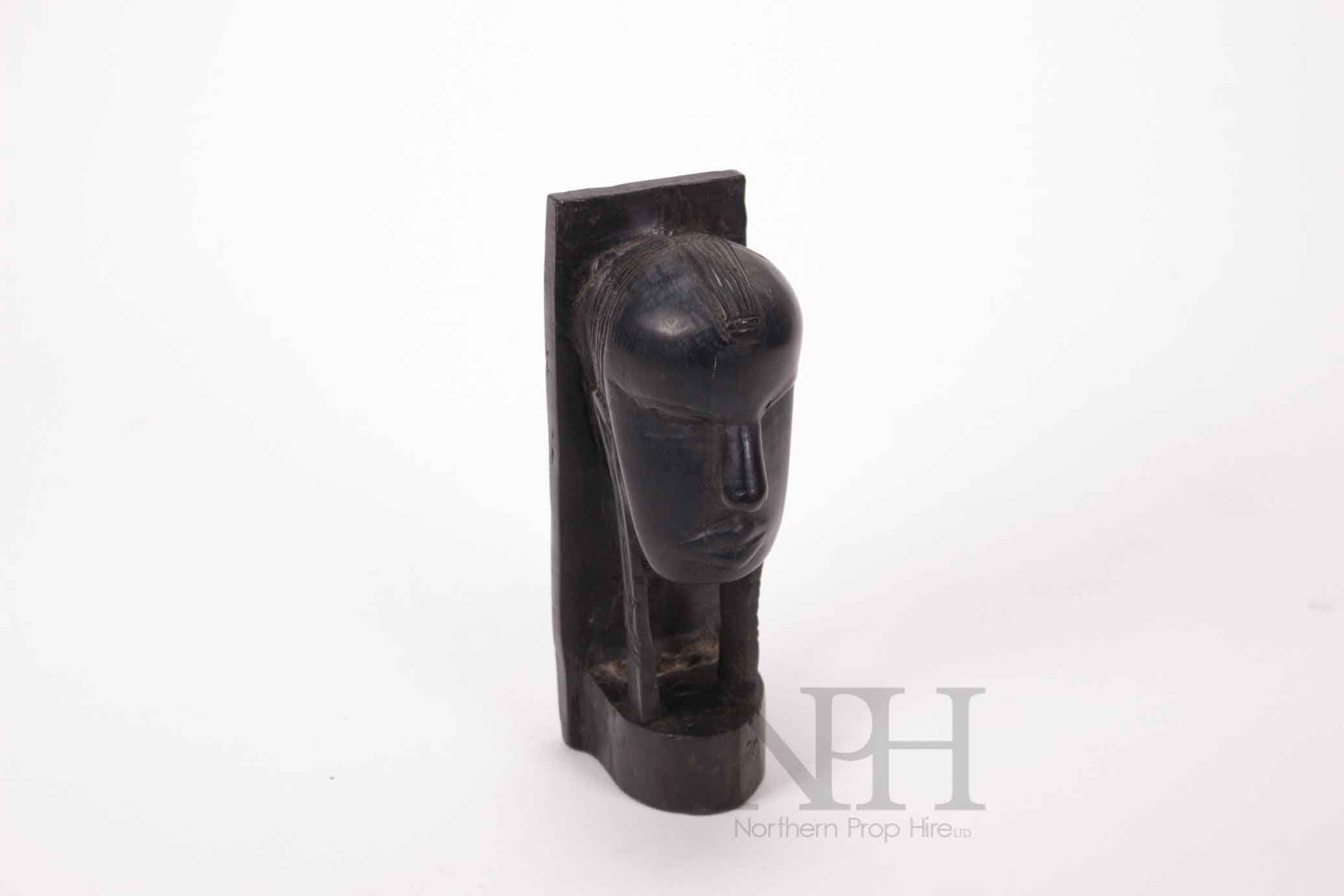 African carved head
