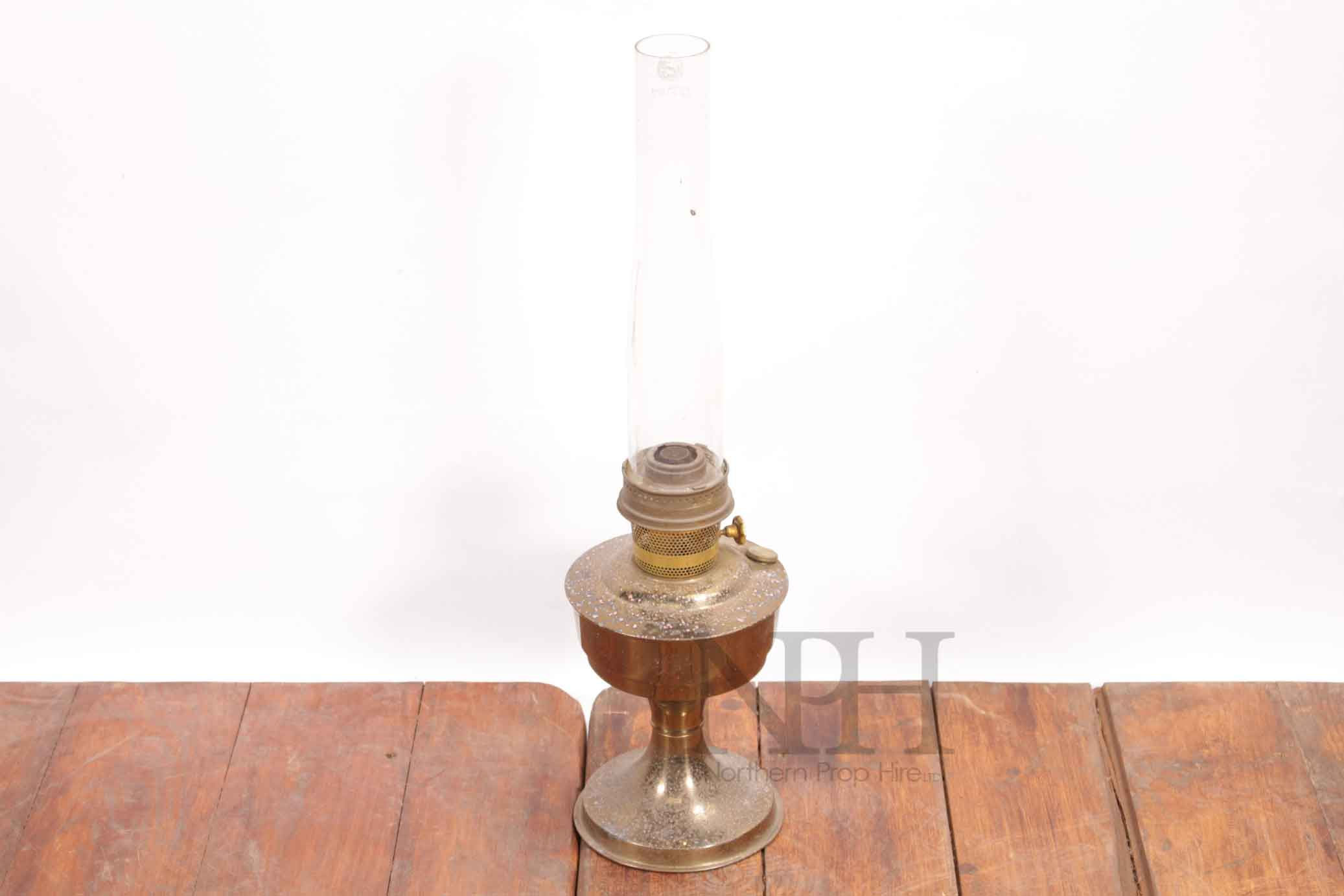Brass oil lamp