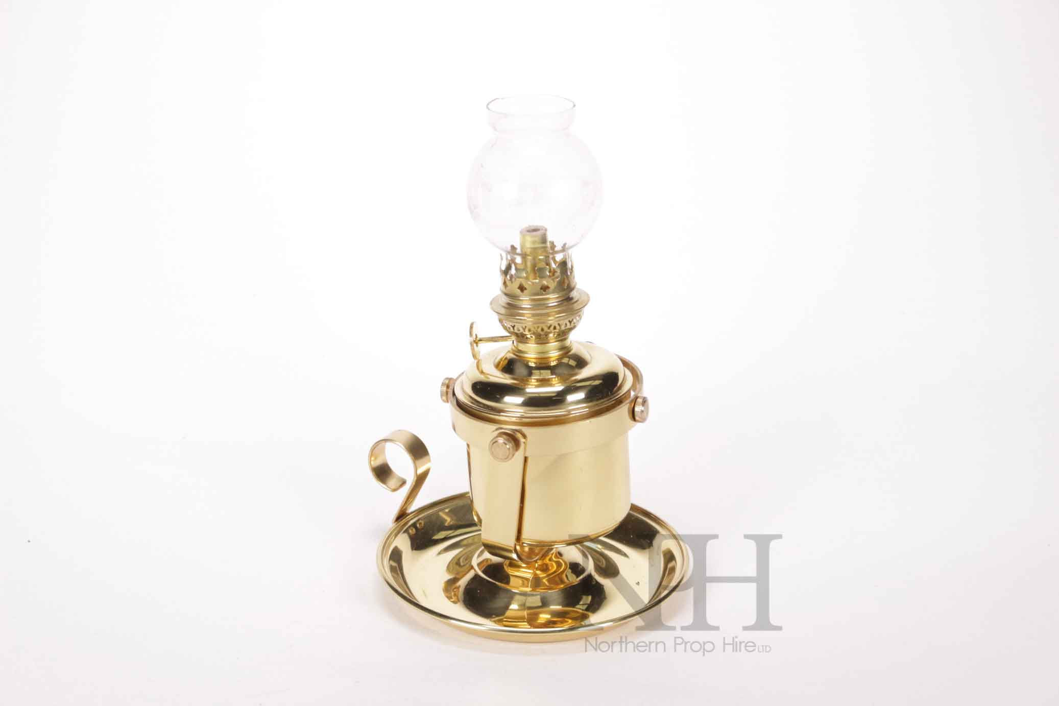 Brass hand lamp