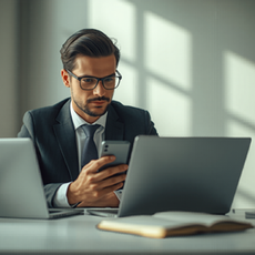 Tráfego pago: profissional analisando campanhas de anúncios no Google Ads e no Meta Ads