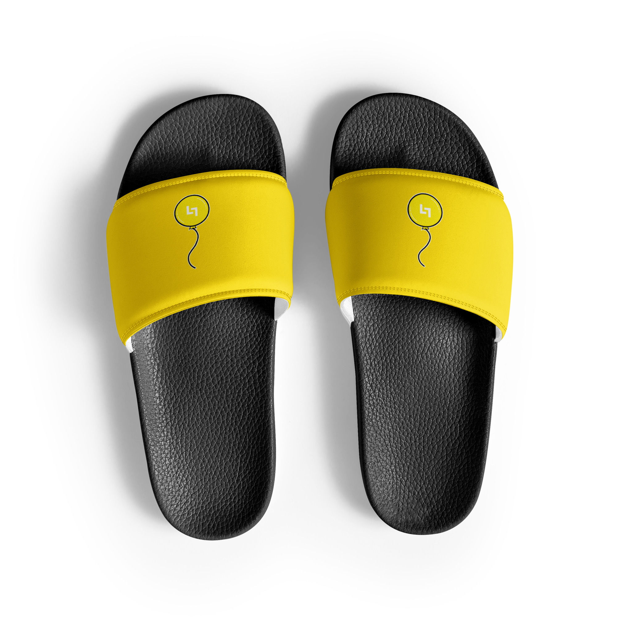 Yellow Balloon Men’s Yellow Slides