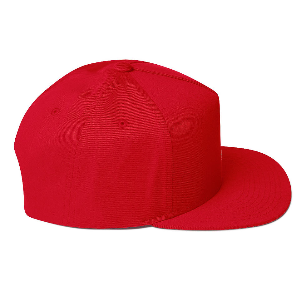 Thumbnail: Pink Balloon 5 Panel Flat Bill Snapback Hat 