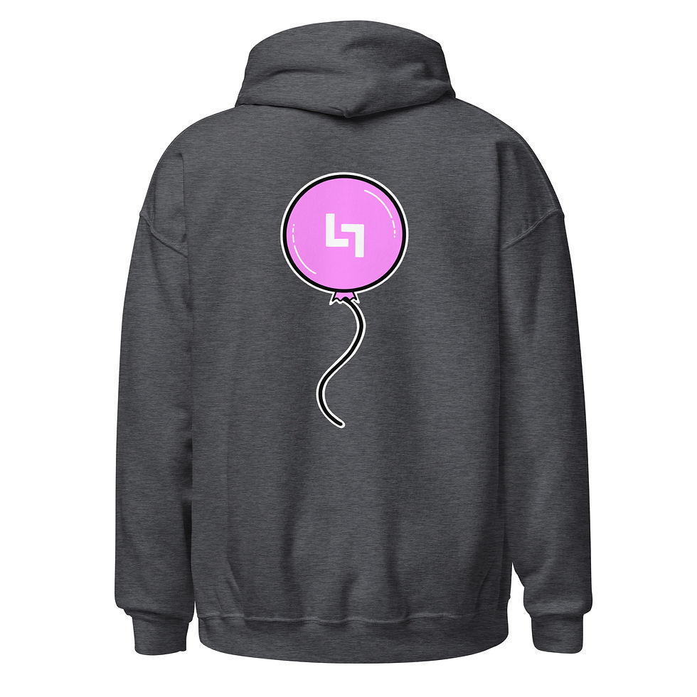 Thumbnail: Pink Balloon Hoodie (Front) (Back)