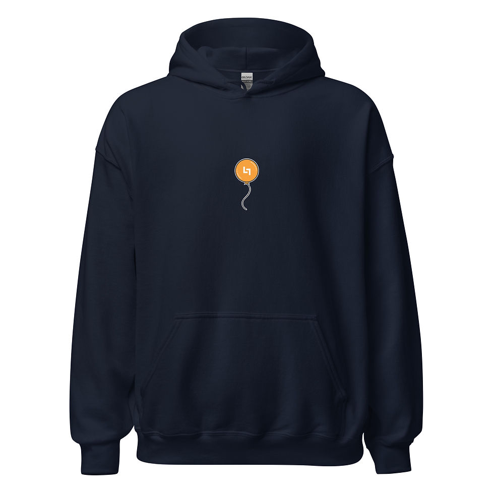 Thumbnail: Orange Balloon Hoodie (Front) (Back)