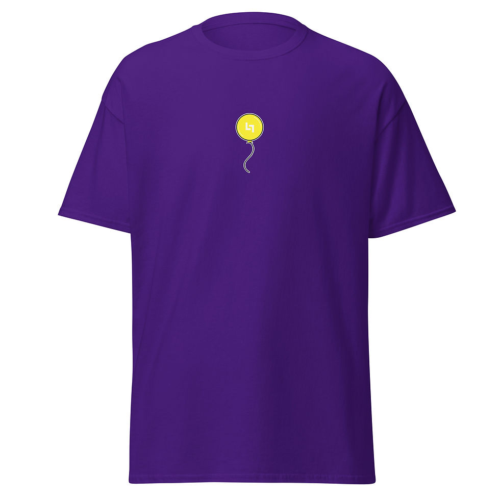 Thumbnail: Yellow Balloon T-Shirt (Front) (Back) 
