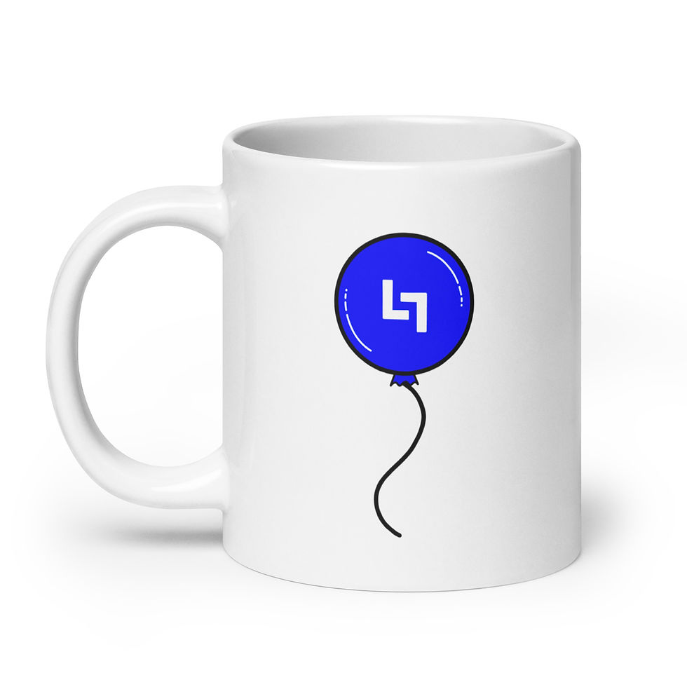 Thumbnail: Blue Balloon White Coffee Mug 
