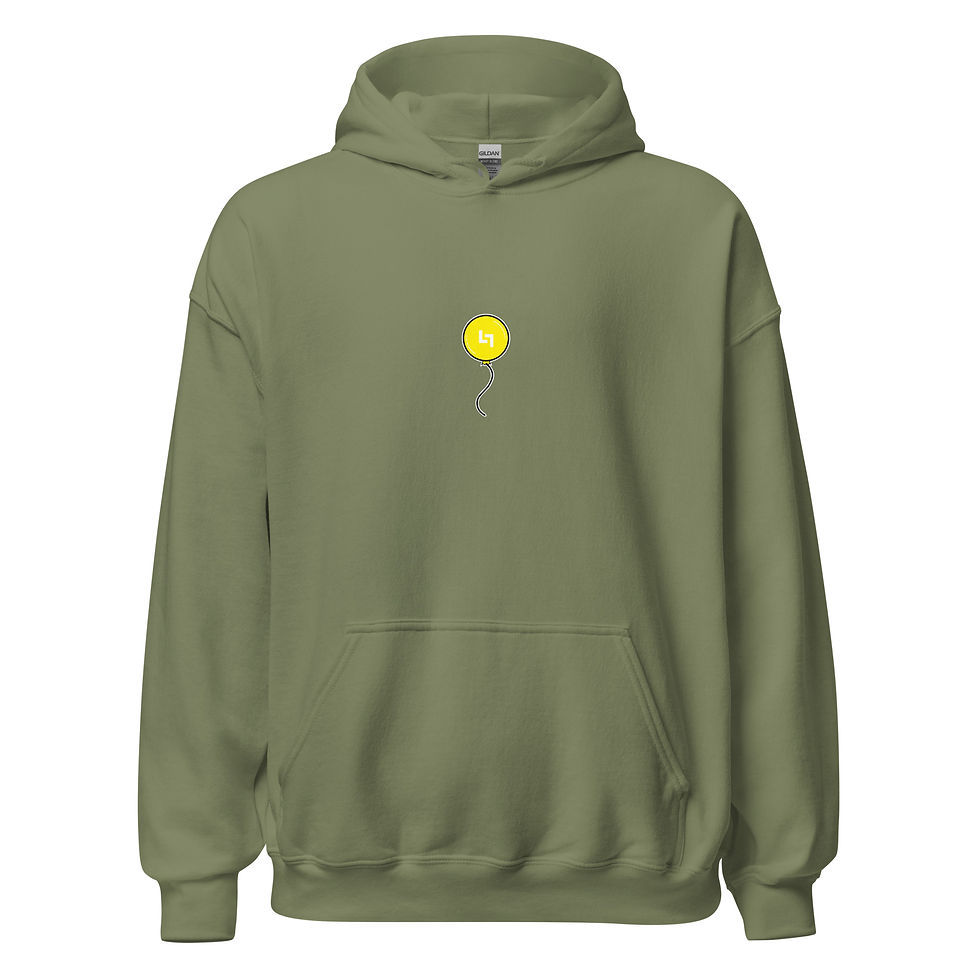 Thumbnail: Yellow Balloon Hoodie (Front) (Small)