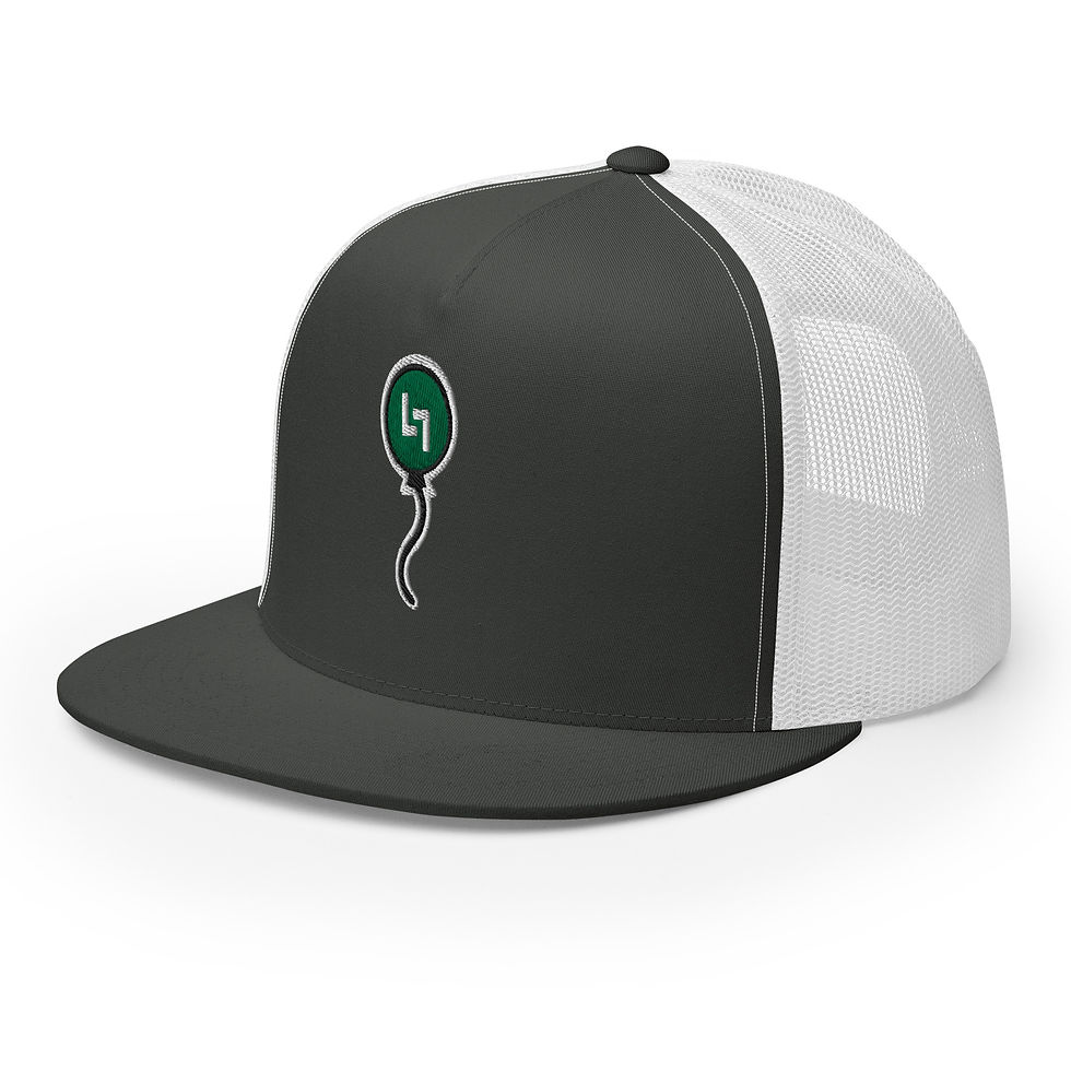 Thumbnail: Green Balloon 5 Panel Trucker Hat