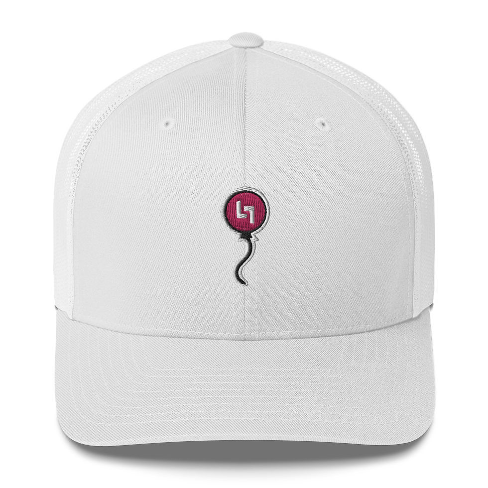 Thumbnail: Pink Balloon Retro Trucker Hat 