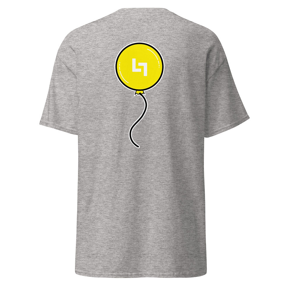 Thumbnail: Yellow Balloon T-Shirt (Front) (Back) 