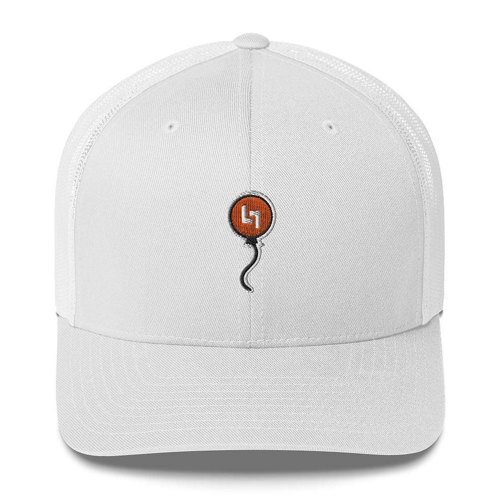 Thumbnail: Orange Balloon Retro Trucker Hat 