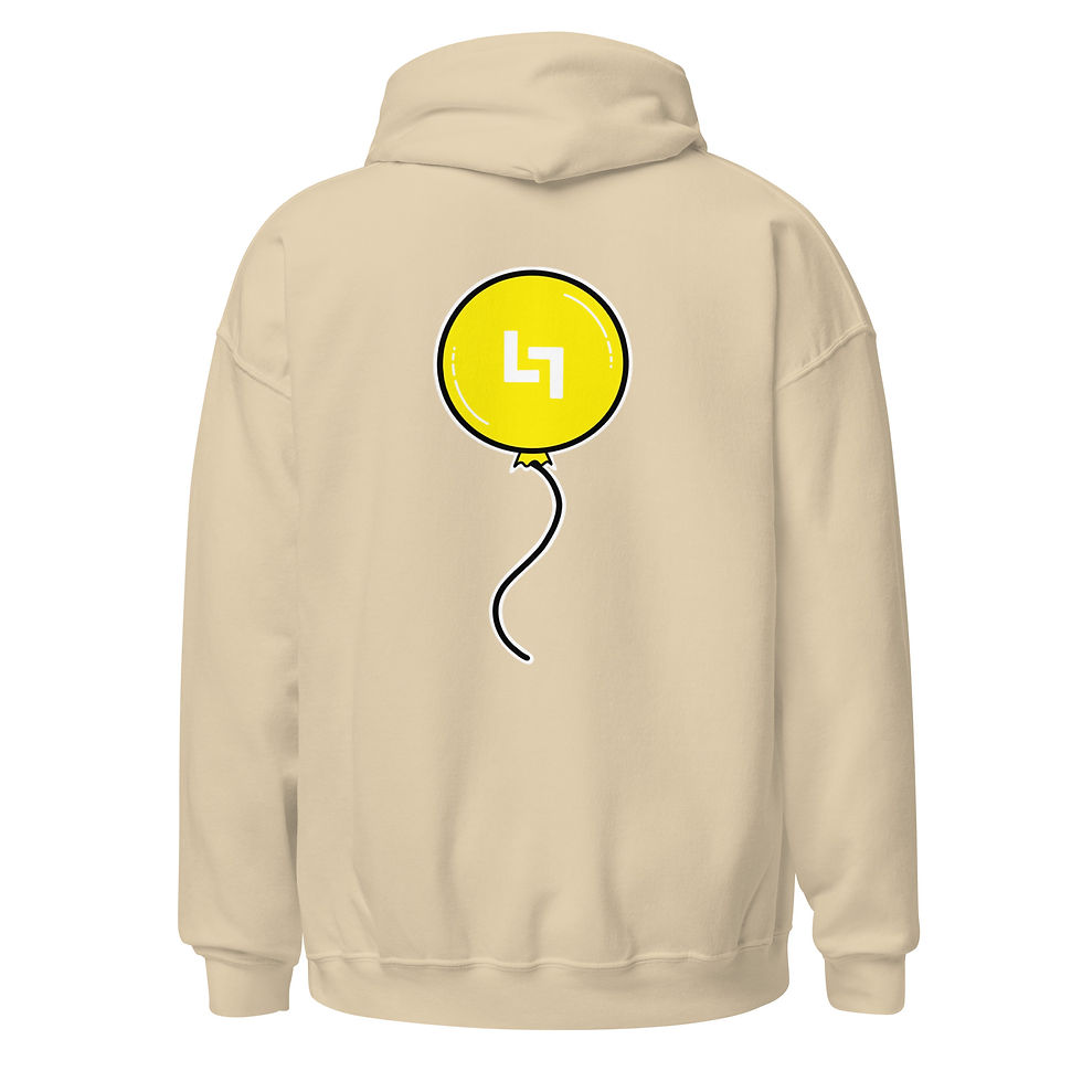 Thumbnail: Yellow Balloon Hoodie (Front) (Back)