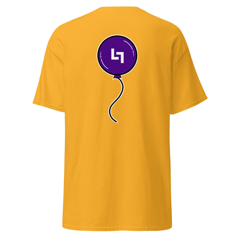 Thumbnail: Purple Balloon T-Shirt (Front) (Back) 