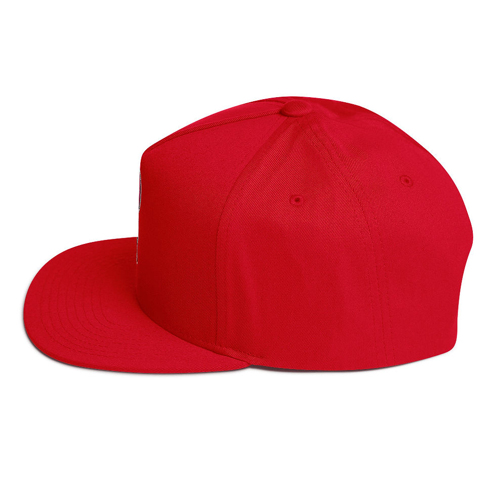 Thumbnail: Pink Balloon 5 Panel Flat Bill Snapback Hat 
