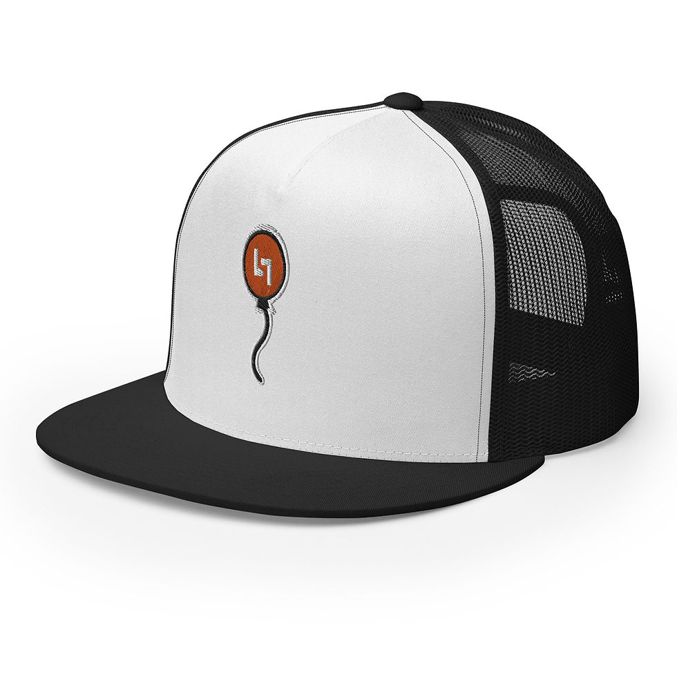 Thumbnail: Orange Balloon 5 Panel Trucker Hat