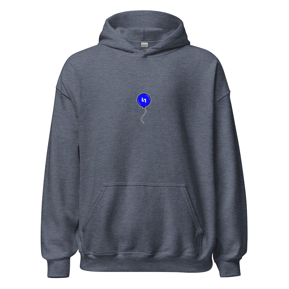 Thumbnail: Blue Balloon Hoodie (Front) (Small)