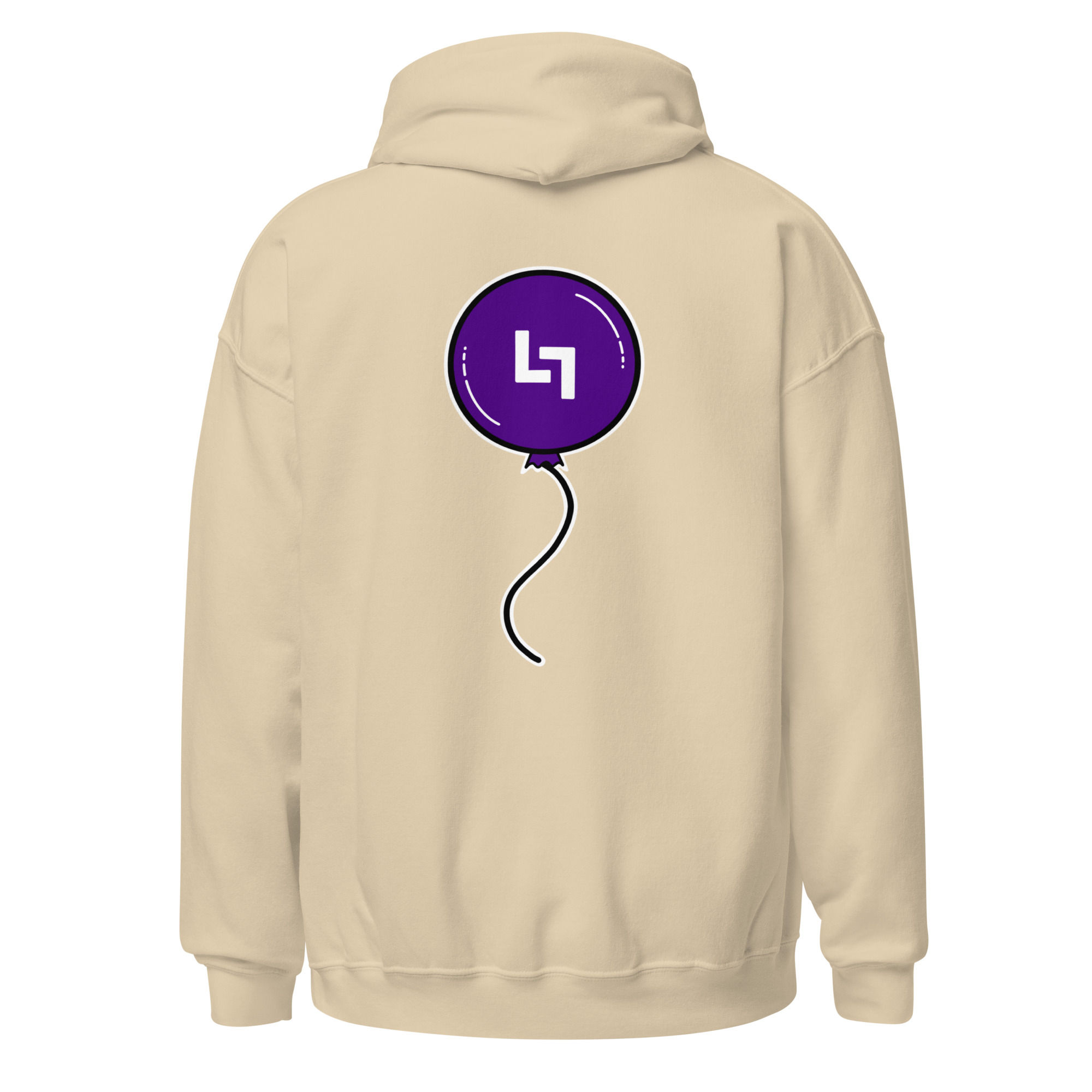 Purple Balloon Hoodie (Front) (Back)