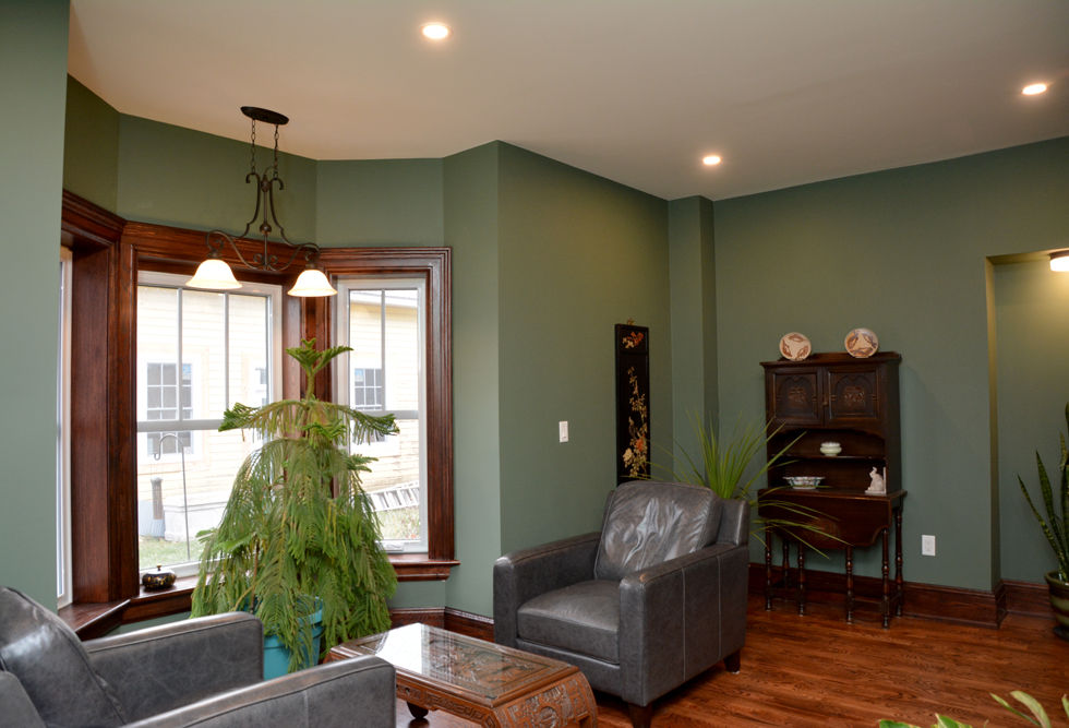 Living room at McKibbon House