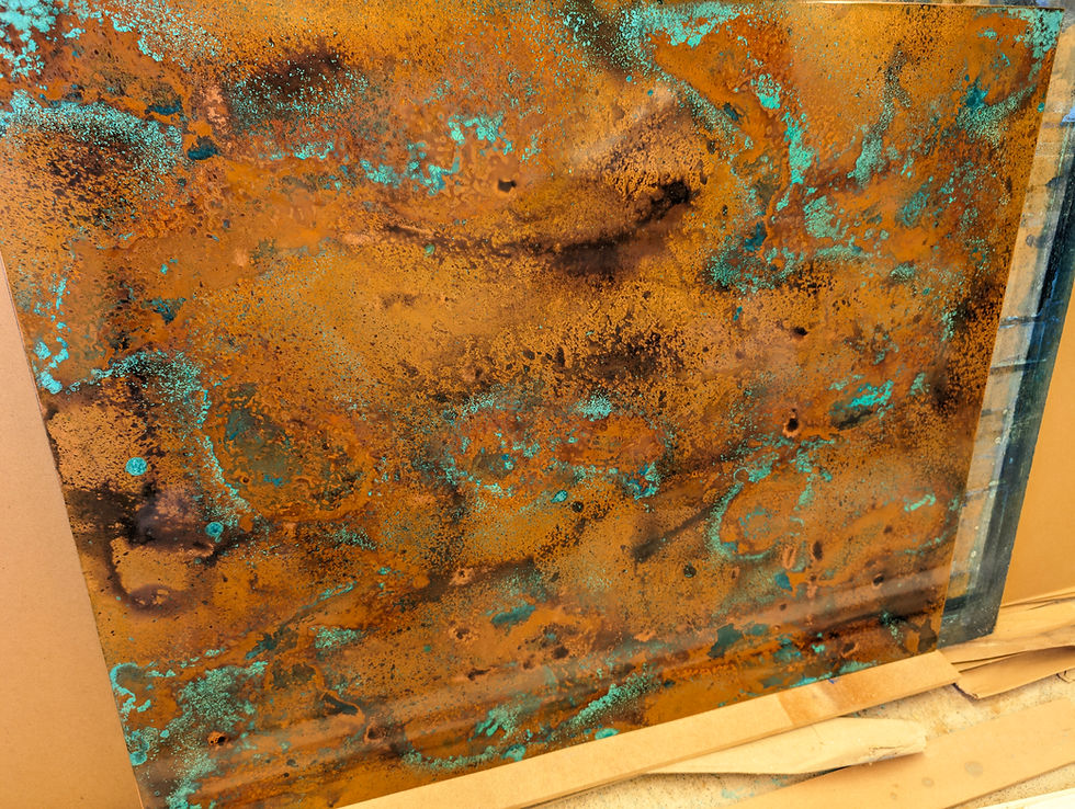 Thumbnail: Weathered & Rustic Copper Splashback