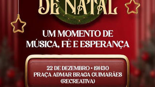 Valença celebra o espírito natalino com Cantata de Natal na Praça Admar Braga, dia 22/12