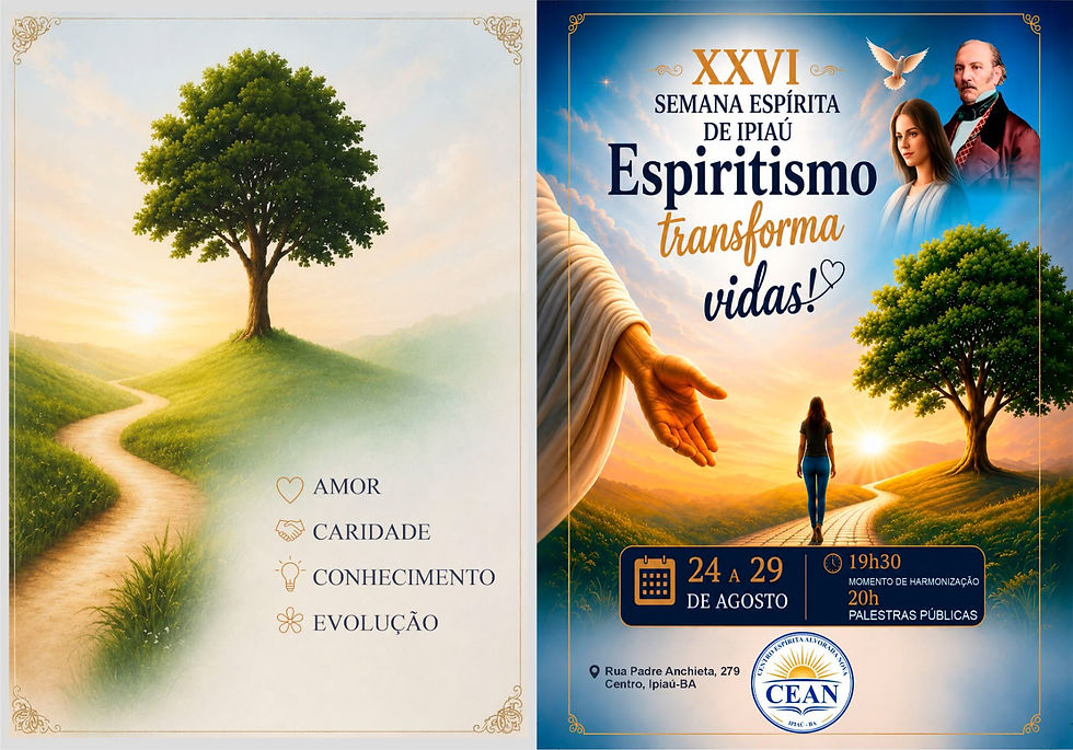 XXVI Semana Espírita de Ipiaú promove reflexão sobre transformação, caridade e evolução espiritual