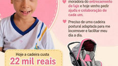 VALENÇA: Campanha solidária busca apoio para compra de cadeira postural de Eloá