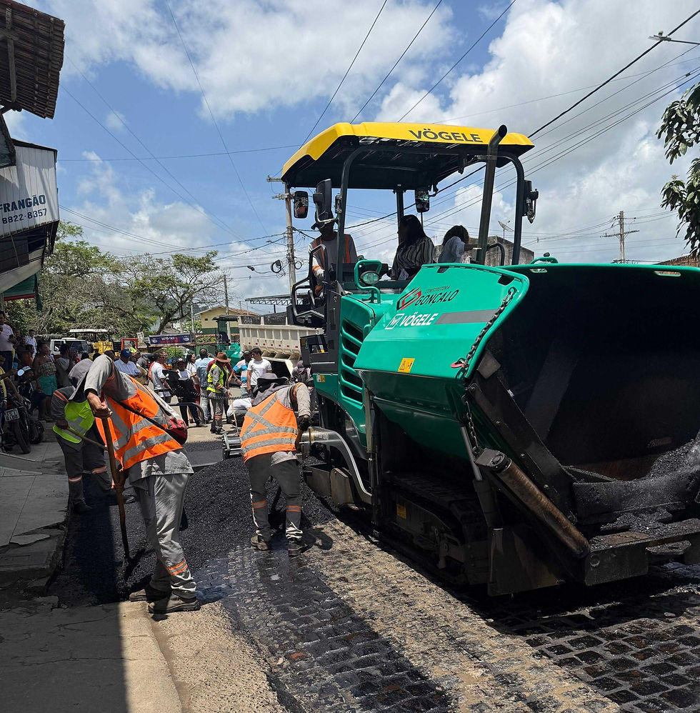 GANDU: Nova etapa do asfalto chega ao Bairro Beira Rio