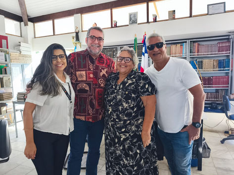VALENÇA: Diretor-geral da Fundação Pedro Calmon visita Biblioteca Municipal Ruy Barbosa