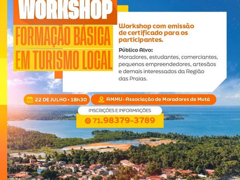 JAGUARIPE: Workshop oferece formação em turismo local para moradores e demais interessados da Região das Praias