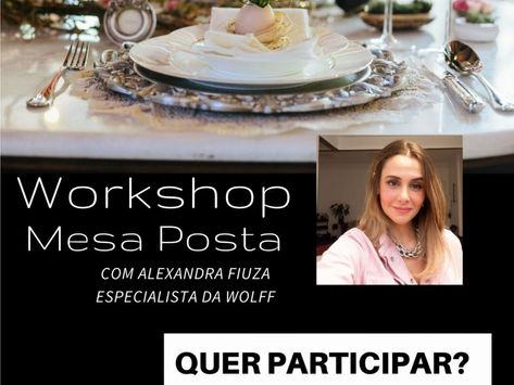 VALENÇA - Loja PORTOMAR realizará Workshop Mesa Posta nesta quinta 02/06