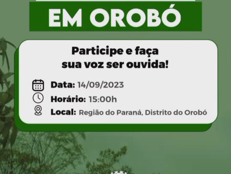 VALENÇA: Câmara Itinerante chega ao Orobó nesta quinta (14/09)