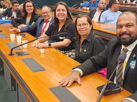 Kaká, Rosa e Jacqueline estão em Brasília participando da mobilização em defesa dos municípios